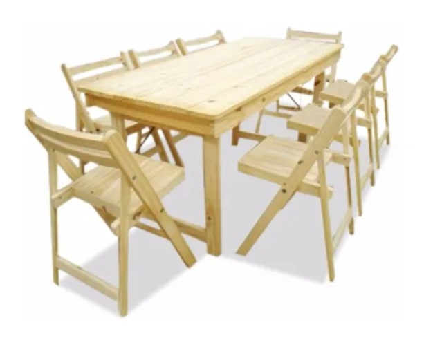 Mesa Arandu 75x75 + 2 Sillon director