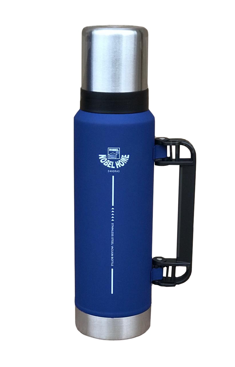 Termo 1,2 Lts. Doble Capa. Tipo Stanley. - AZUL