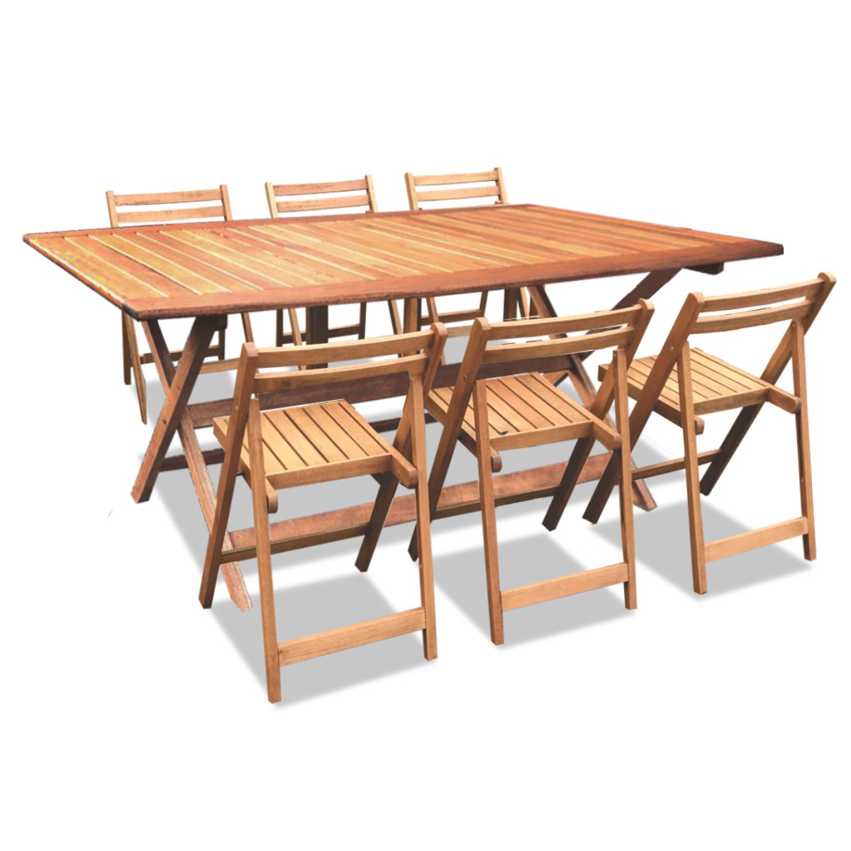 Mesa 60 x 60 + 4 sillas coaty pino crudo