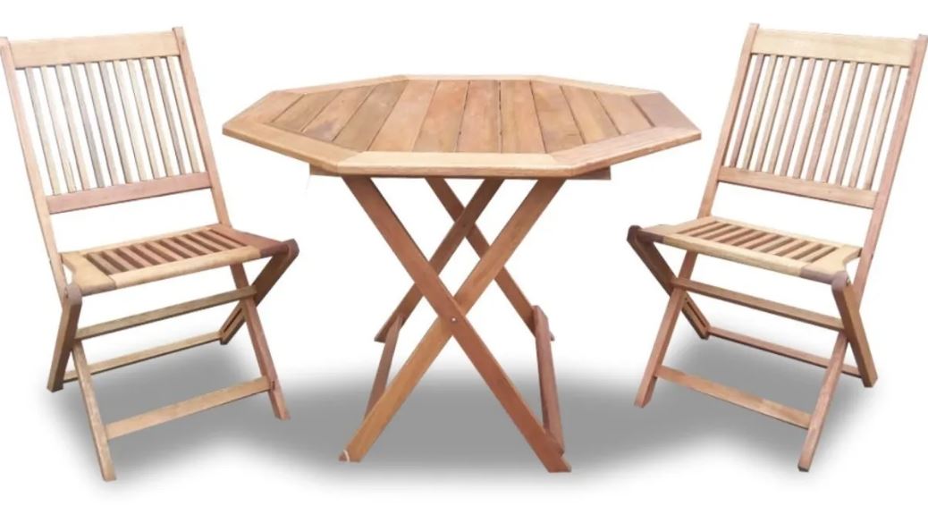 Mesa Octogonal  + 4 Sillas Cordoba