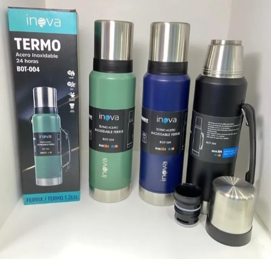 Termo Inova 1,2 Litros Acero Inoxidable Calidad Premium