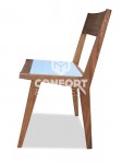 Silla patas fijas Munich - ASIENTO BLANCO
